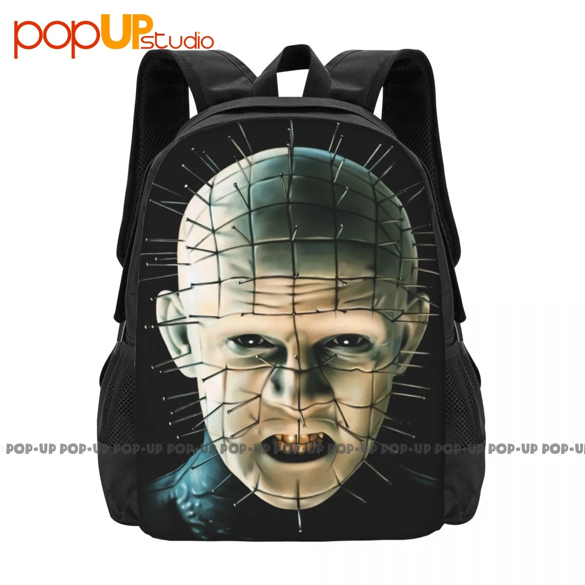 Hellraiser Pinhead Pin Head 80'S Horror Scary Movie Supernatural Zombie Backpack Large Capacity Shoe Bag Shopping Bag