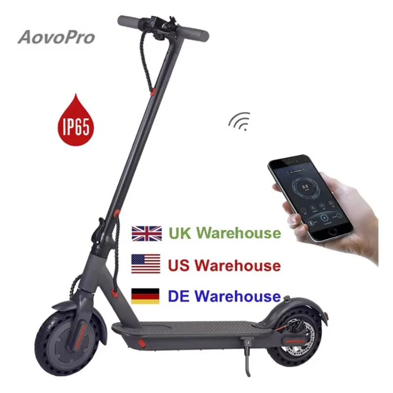 

350W Electric Scooter For Adults Foldable 8.5 Inch Tire Smart App E-Scooter With Brushless Motor Aluminum Alloy US Stock