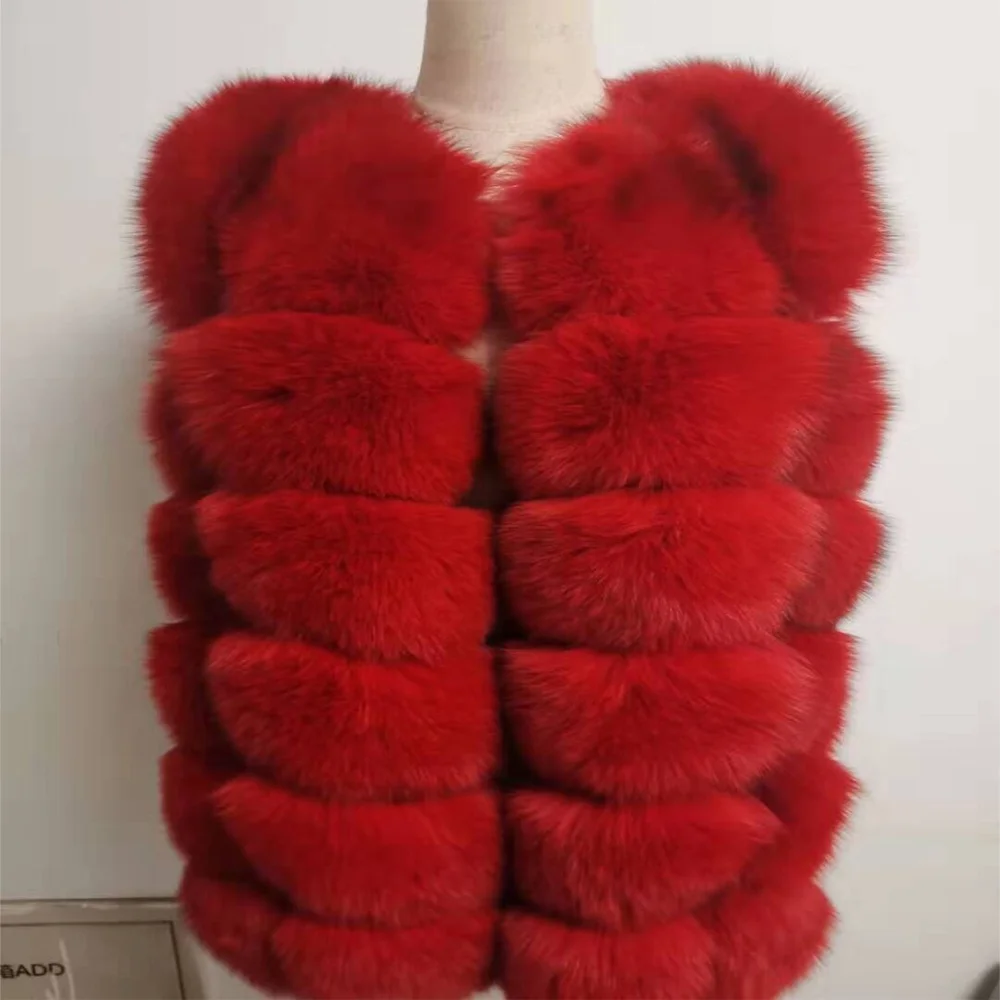 Factory Direct Wholesale fox fur vest winter vest fur