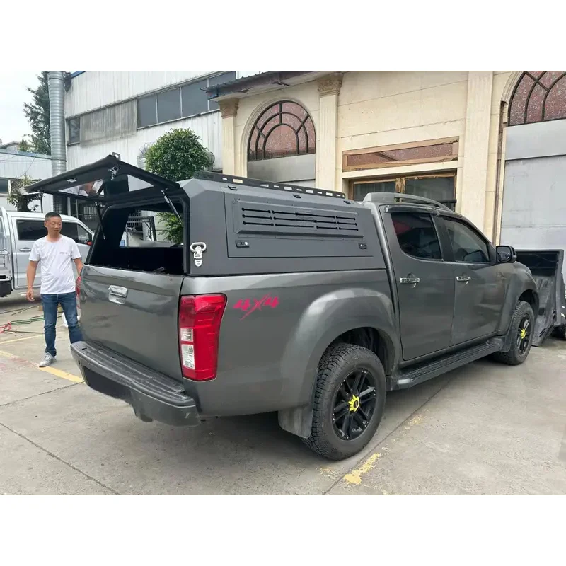 Auto Parts Heavy Duty Aluminum Weatherproof Hardshell Truck Canopy Overland Exterior Tuning 4x4 Off-Road for Hilux Tundra LC79