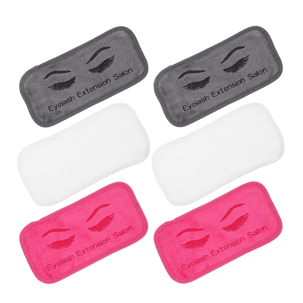 

6 Pcs Grafting Eyelash Pad Towel Pads for Extensions Make up Tools Fabric False Lashes Lashing