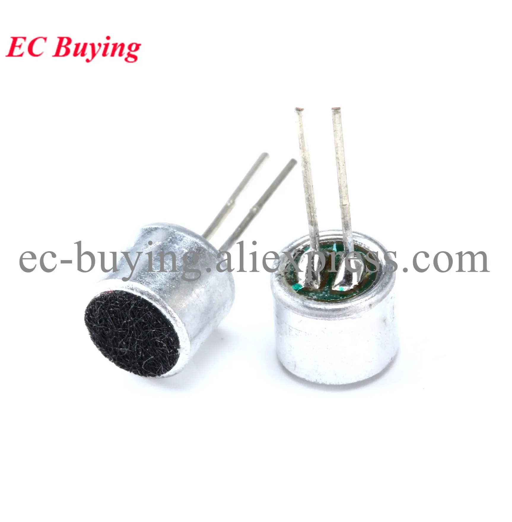 10/5 pz 6*5mm MIC capacitivo Electret microfono a condensatore Pick-Up sensibilità 52dB 6050 6mm x 5mm altoparlante Mic con pin