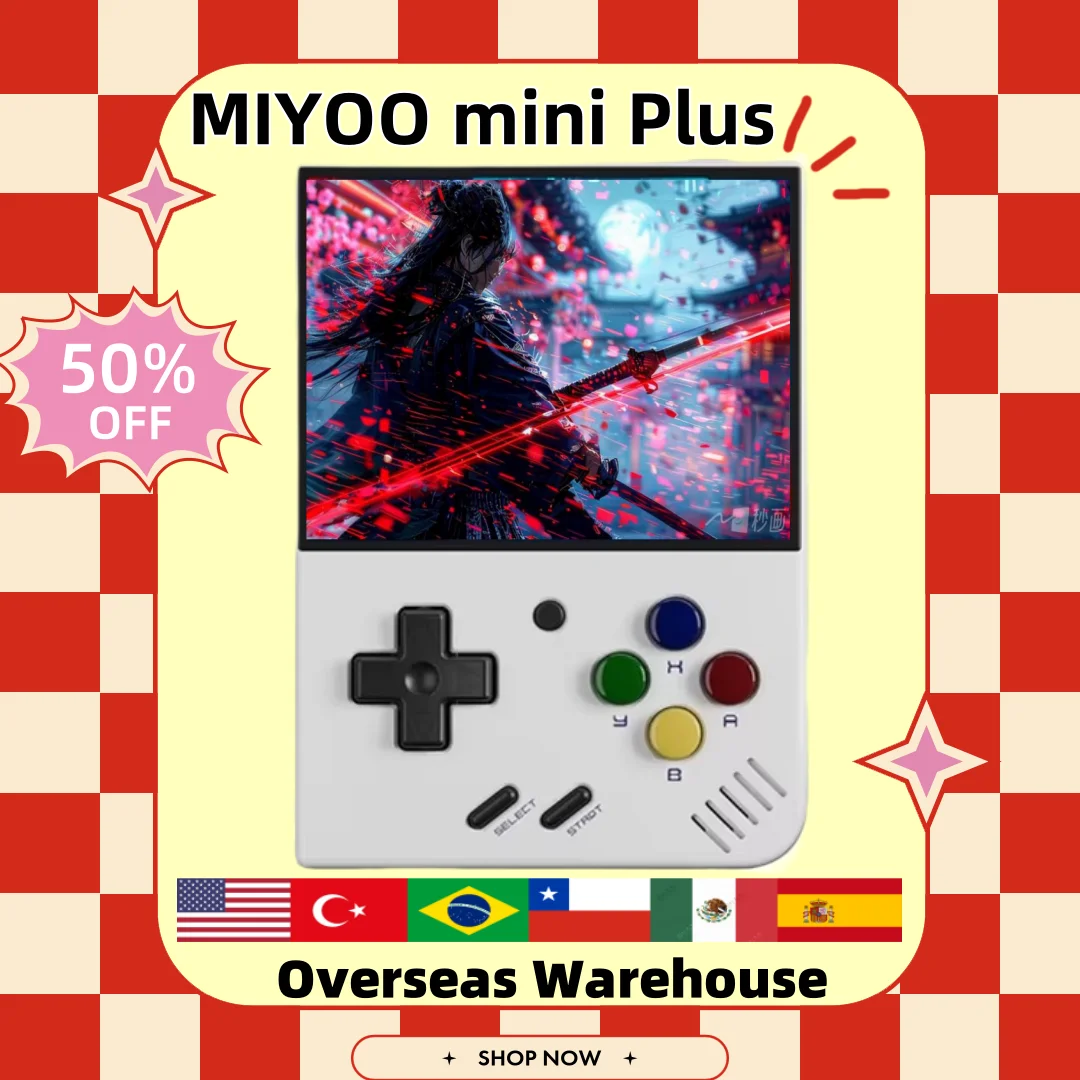 

MIYOO Mini Plus Retro Handheld Game Consoles Linux System 3.5-inch IPS Screen Classic Gaming Emulator Portable Game Consoles