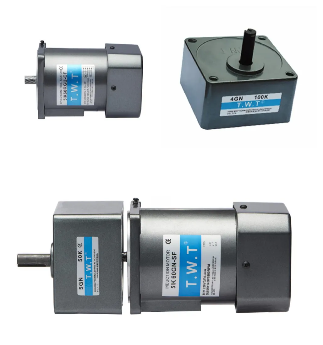 T.w.t 40w Conveyor Gear Motor Variable Speed Motor Controller 1 Phase Induction Motor