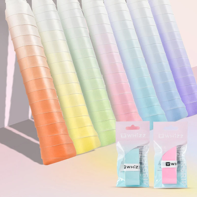 

New Gradient Color Sweat-Absorbent Tennis Racket Overgrip Tapes Shockproof Anti-Slip Sweat Band For Badminton Pickleball Racket