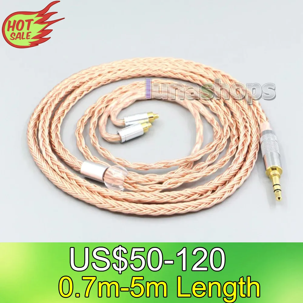 

LN006735 2.5mm 3.5mm XLR Balanced 16 Core 99% 7N OCC Earphone Cable For Dunu dn-2002