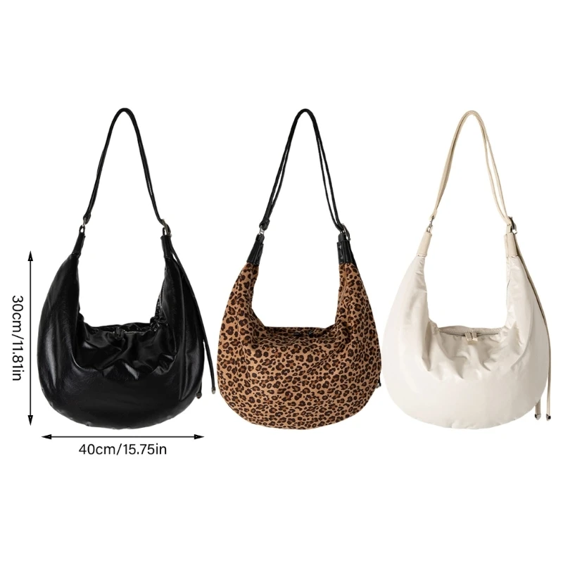 Estilo coreano bolsa ombro para mulheres tendência bolinhos saco crossbody saco do mensageiro leopardo saco compras casual