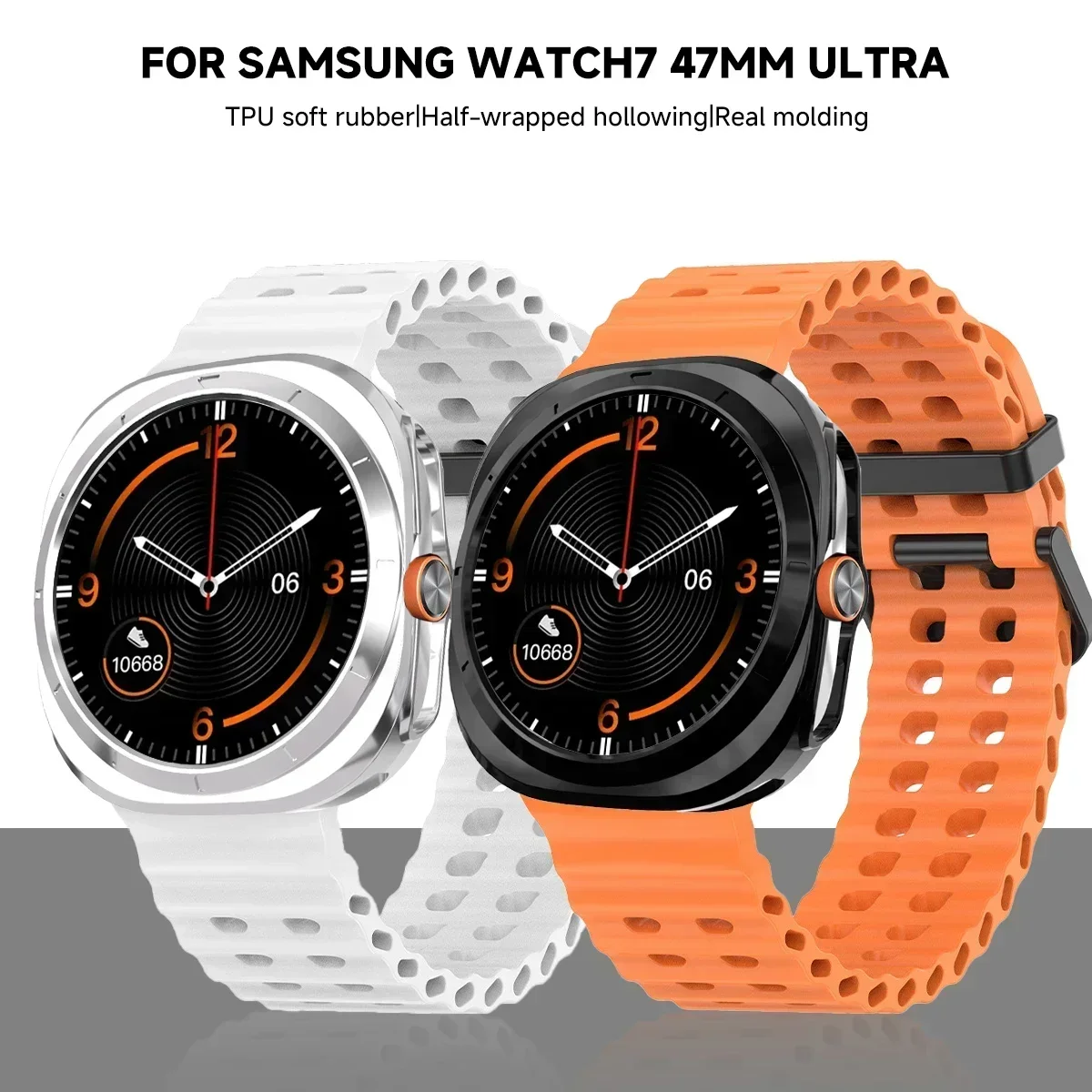 Case for Samsung Galaxy Watch 7 Ultra 47mm Smartwatch Cover Soft TPU Bumper Protective Shell for Galaxy 7 Ultra 47mm Accessories image 2