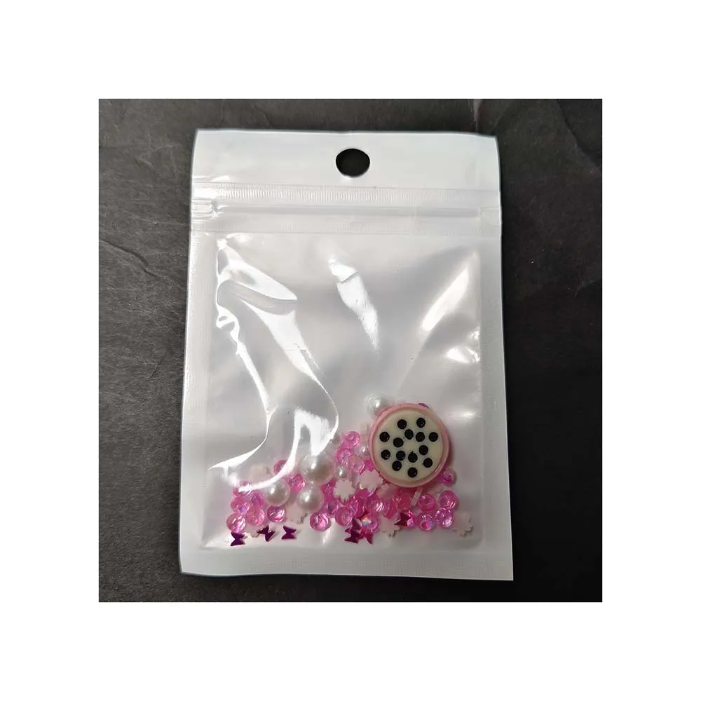 Summer Sweet Dragonfruit Resin Embellishments With Clay Slices Sprinkles Rhinestones Mixed For Nail Art Decoration