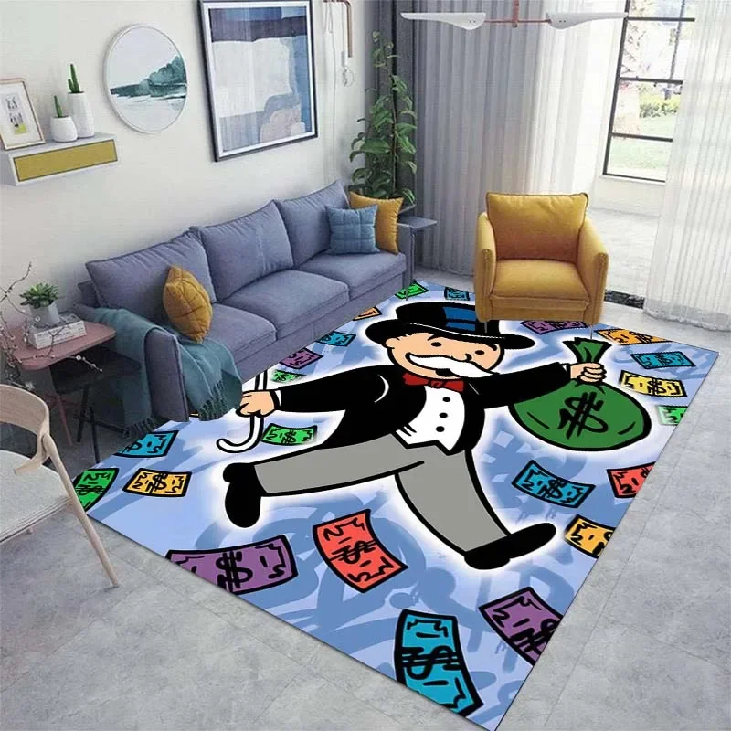 15 Sizes Money -monopoly Carpet Area Rug Living Room Carpet Non-slip Rugs Birthday Gift Bathroom Mat Play Mat Rugs for Bedroom