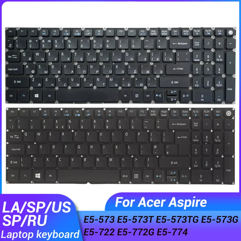 

NEW For ACER Aspire E15 E5-573 E5-573T E5-573TG E5-573G E5-722 E5-772G E5-774 Russian/US/UK/Spanish/Latin/German laptop keyboard
