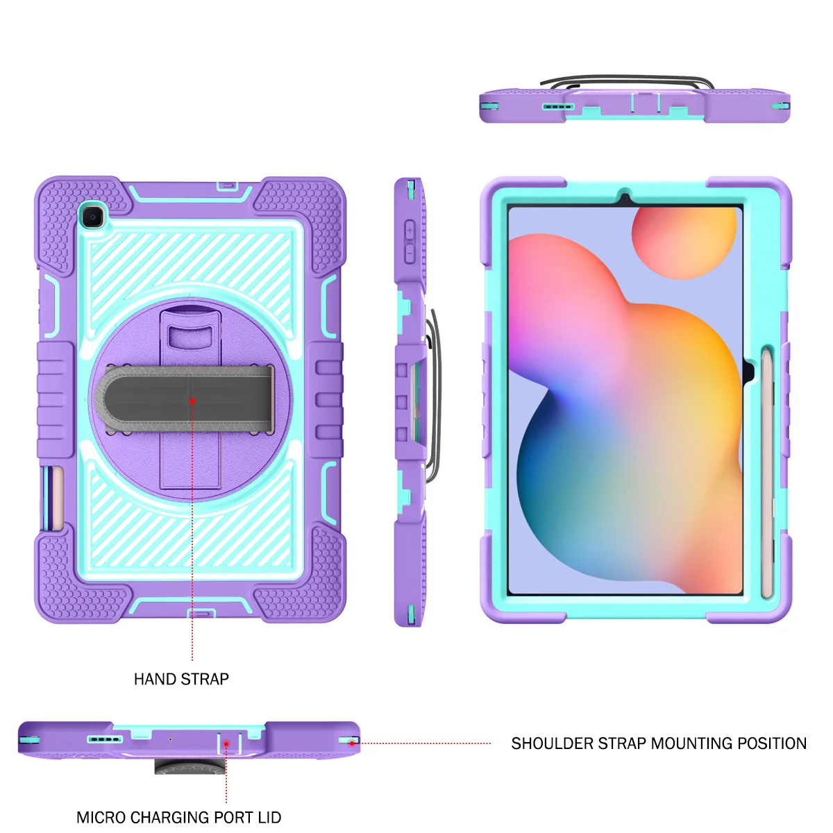 Para Samsung Galaxy Tab S6 lite 10.4 polegadas 2020 SM-P610 SM-P615 P610 P615 capa protetora do tablet ao ar livre das crianças