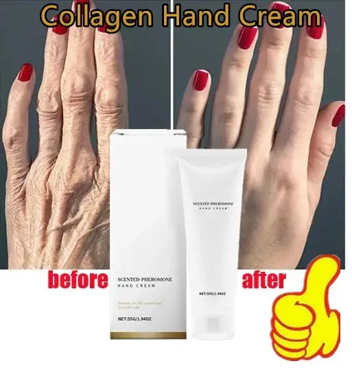 

Collagen Anti-wrinkle Hand Cream Skin Soften Nourish Anti-drying Whitening Moisturizing Cracked Repair Product