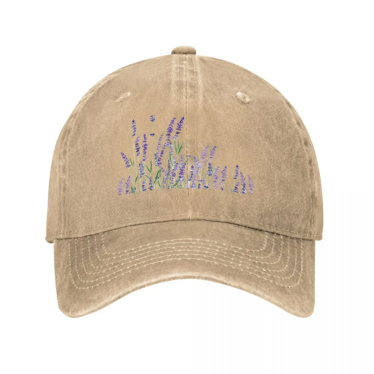 purple lavender horizontal watercolor Baseball Cap fashionable Anime Caps Male Women's