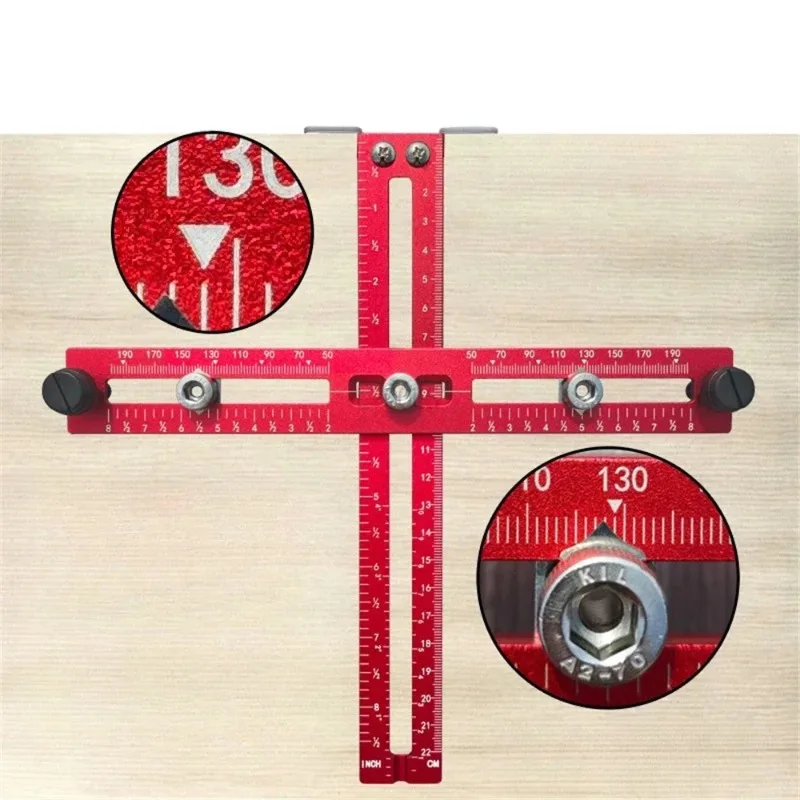 Handle Punching Locator Woodworking Newly Upgraded Adjustable Cabinet Door T-shaped Punch Cabinet Knobs Handles Pulls Tool