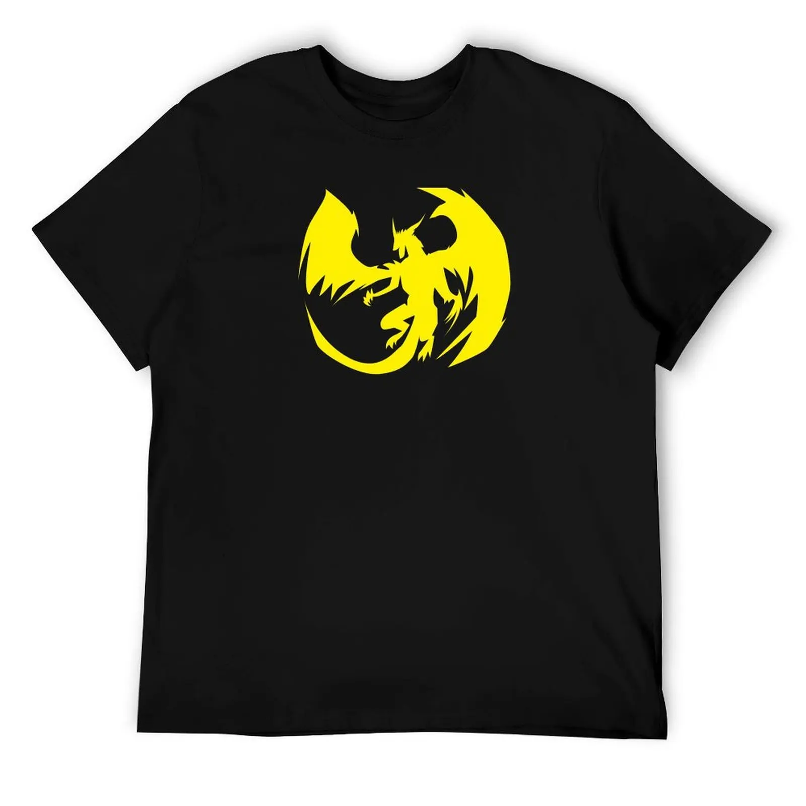

Silhouette Yellow Dragon T-Shirt man t shirt graphic anime t shirts oversize T-Shirt