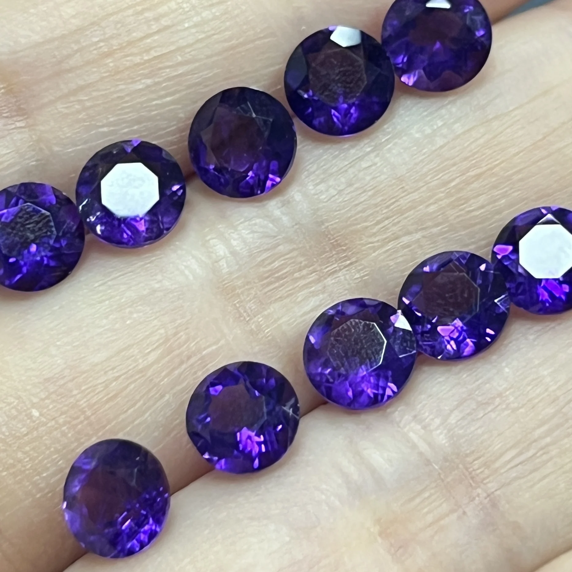 

1mm-12mm Amethyst Original Gemstones Round Natural Purple Amethyst Stone