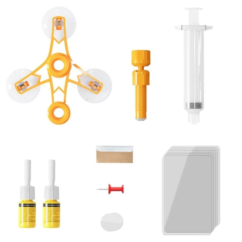 37JE Comprehensive Windshield Repair Auto Glass Repair Car Maintenance Tool Upgrades set for Long Distance Travel