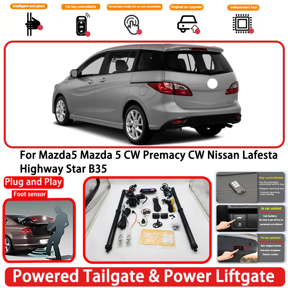 for Mazda5 Mazda 5 CW Premacy CW Nissan Lafesta Highway Star B35 Auto Powered Tailgate Power Liftgate Rear Trunk Opener System