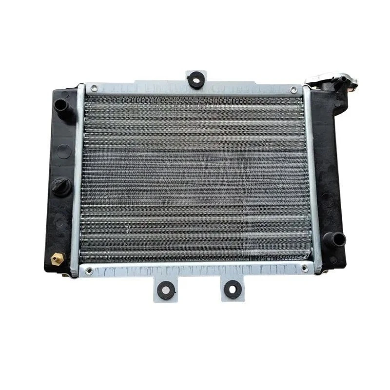 Silver Radiator Water Tank Heat Dissipation Temperature Control Compatible with Zongshen Off Road Motorcycle ATV 200CC Four