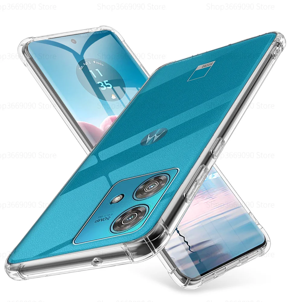 Clear Camera Protection Case For Motorola Edge 40 Neo Soft TPU Silicone Shockproof Back Cover Moto Edge 40Neo Edge40 Edge40Neo