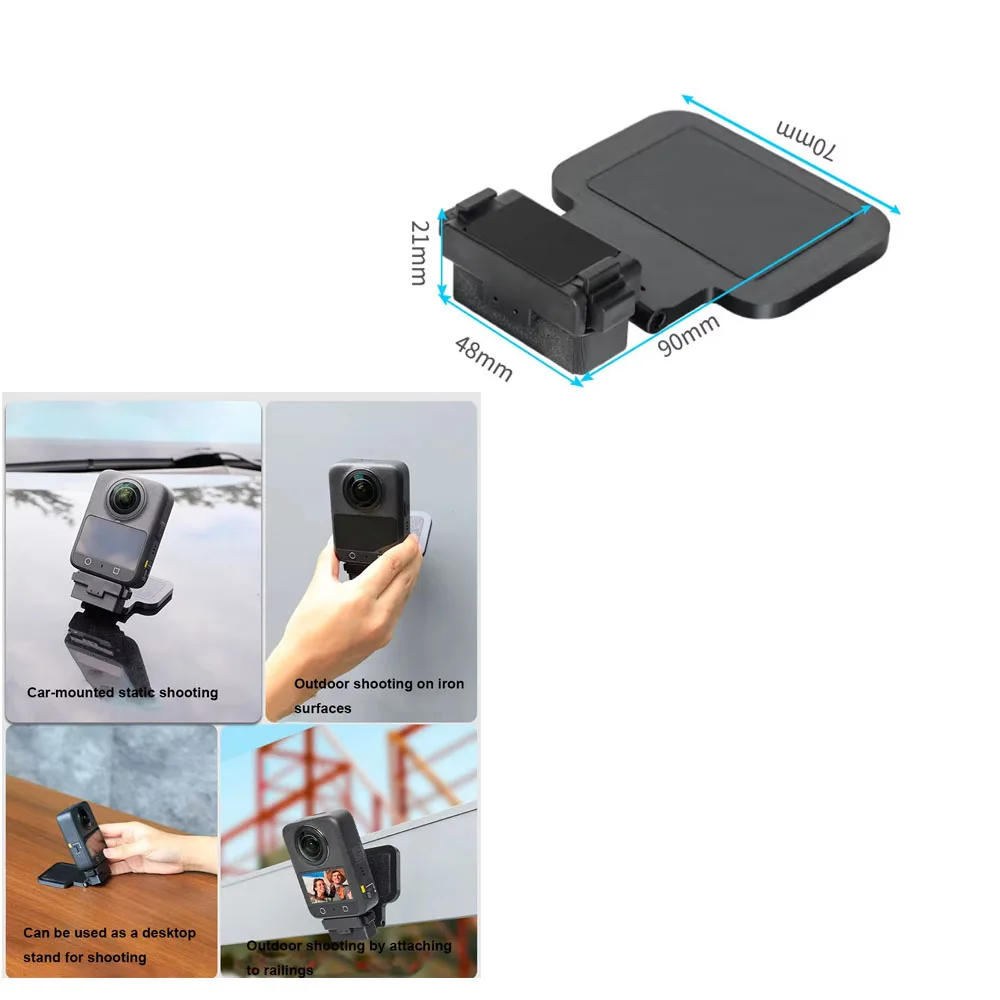 

180° Adjustable Magnetic Bracket Quick-release Adapter for DJI OSMO 360 Handle Desktop Stand Base