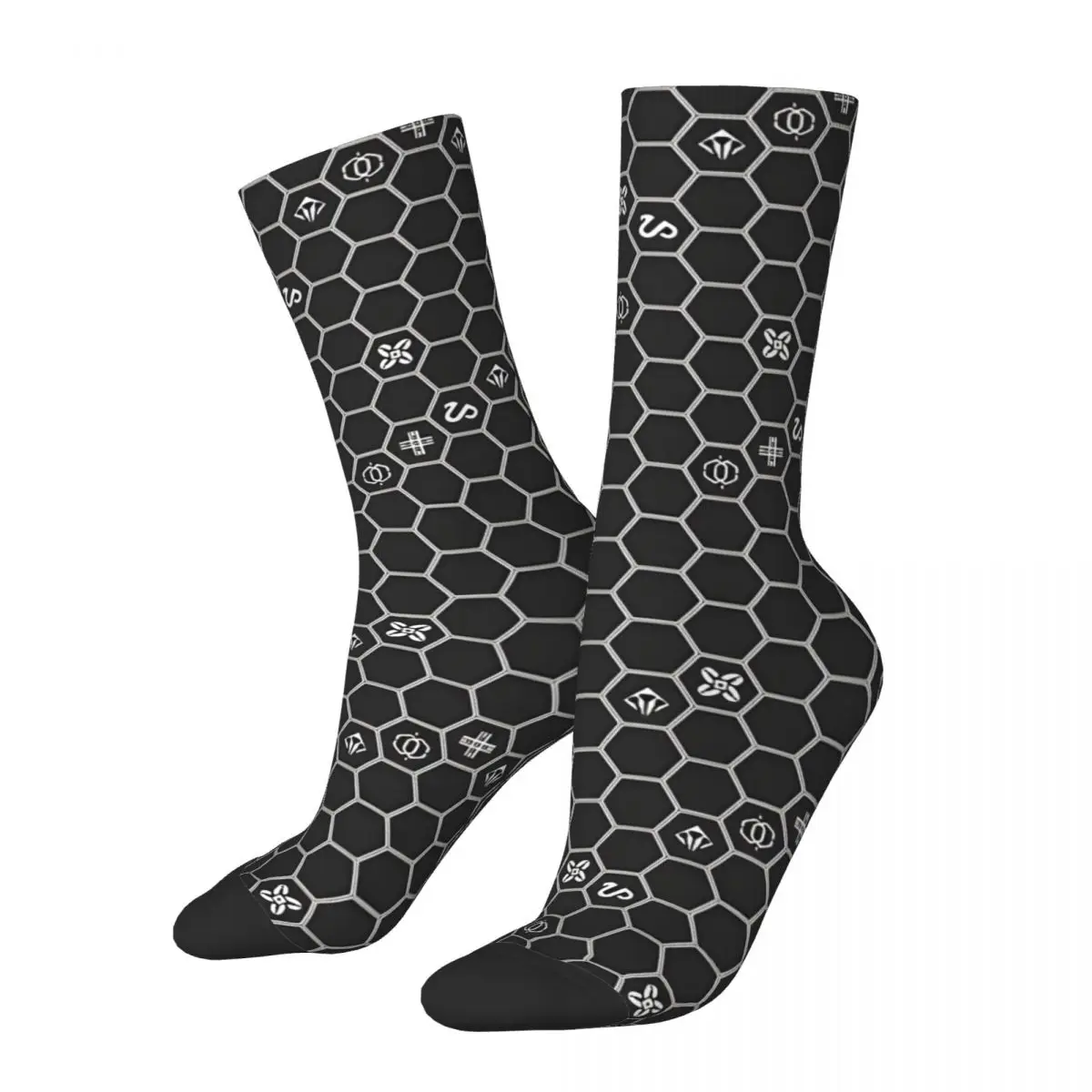 Corridors Of Time - Hex Clusters Men's Socks Vintage Harajuku Street Style Novelty Casual Crew Sock