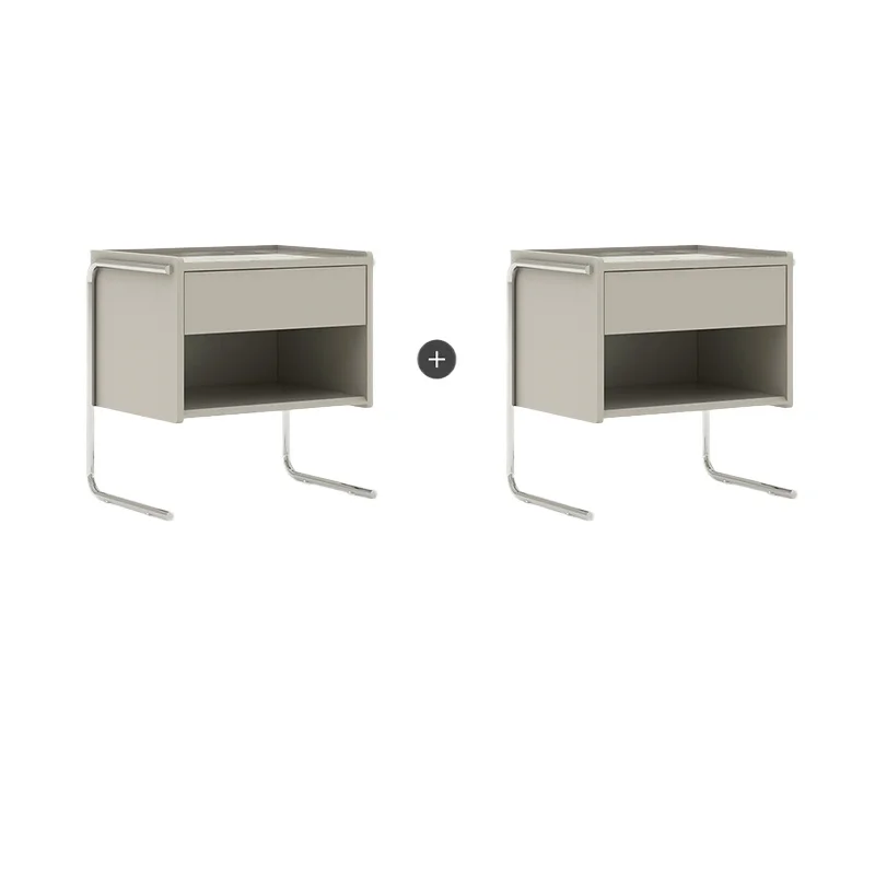 

Cream style, Nordic simple storage, light luxury Internet celebrity bedroom side cabinet, small cabinet rack