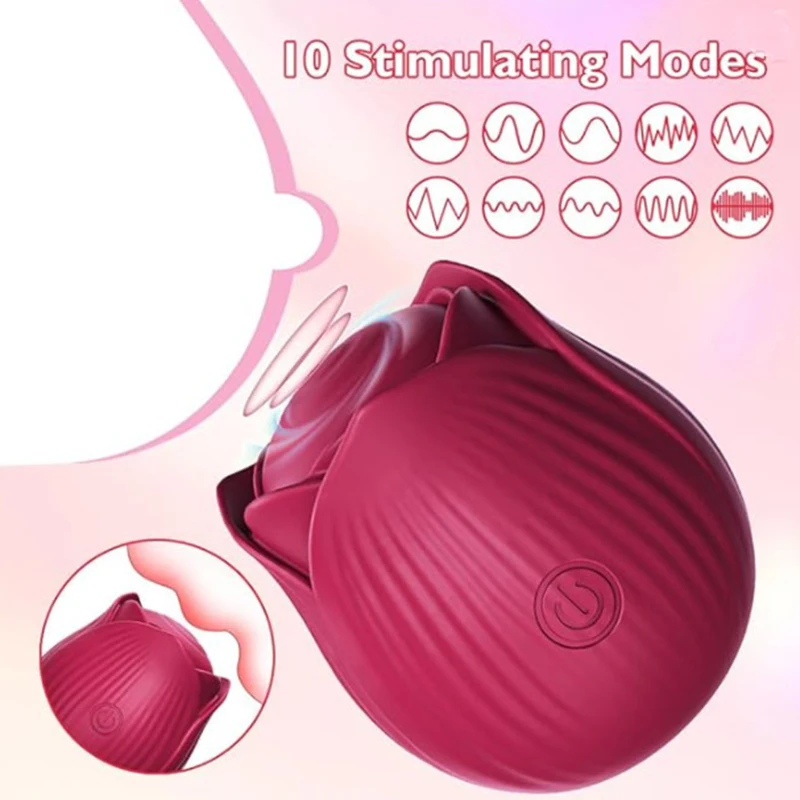 Vibrador de sucção de rosa para mulheres, massageador de mamilos, estimulador de vácuo de clitóris, masturbador feminino vibratório, brinquedos sexuais para adultos