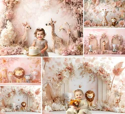 Mehofond Photography Background Jungle Safari Tropical Children Birthday Party Cake Smash Portrait Decor Backdrop Photo Studio