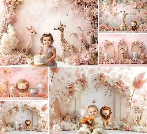 Mehofond Photography Background Jungle Safari Tropical Children Birthday Party Cake Smash Portrait Decor Backdrop Photo Studio