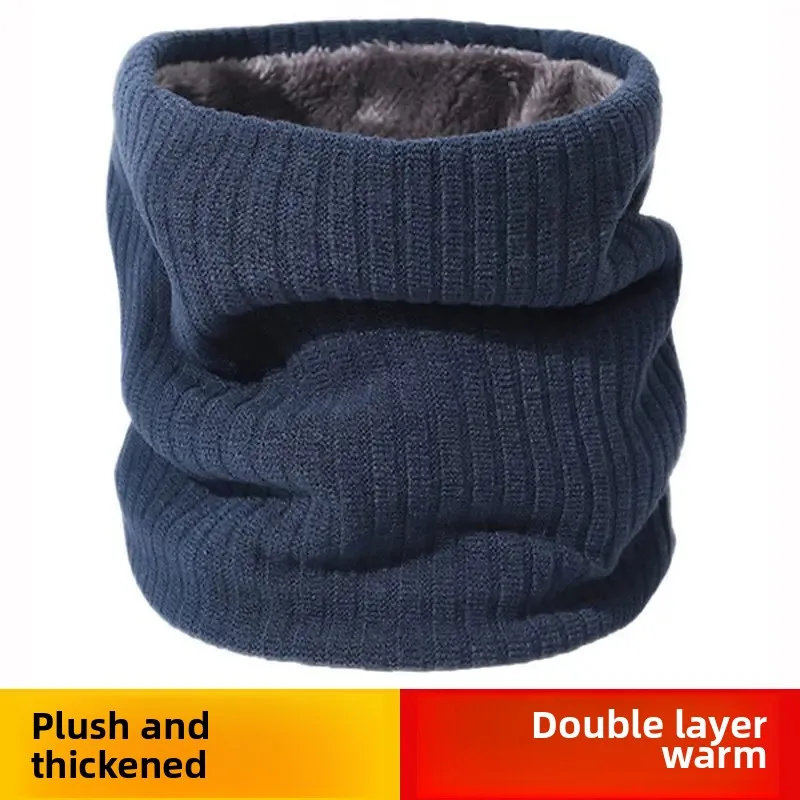 Warm Knitted Scarf Thermal Thickened Fleece Lined Ski Neck Scarf Winter Women Men Windproof Skating Cycling Hiking Warm Mask view 2