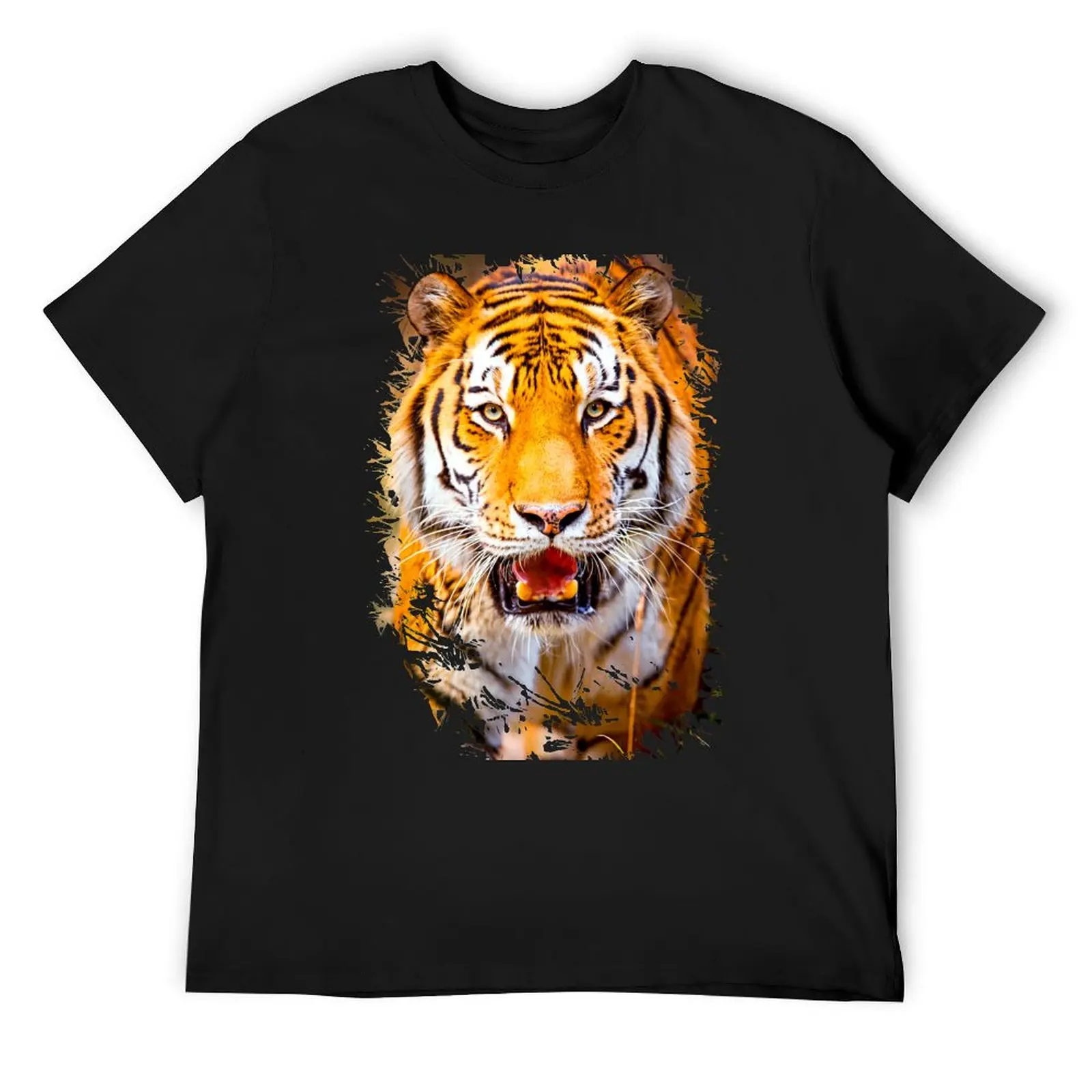 

Tiger face sticker T-Shirt fashion shirts graphics customizeds mens t shirts pack