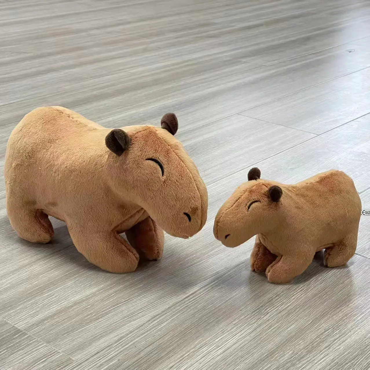 Juguetes de peluche Kawaii Capybara roedores, muñecos de peluche de animales suaves, regalo para niños, lote de 2 uds.