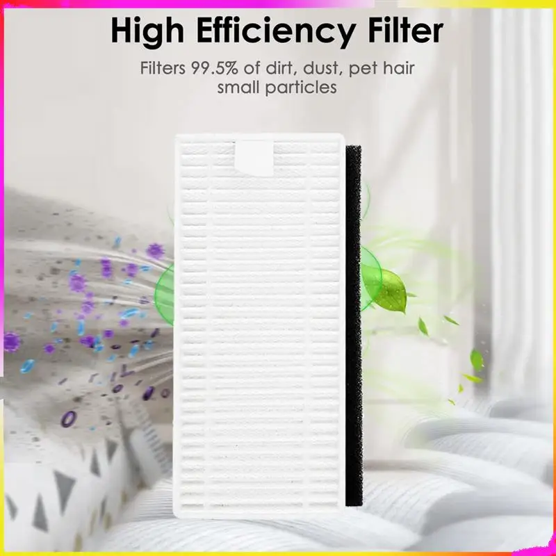 M04k 14 peças para lefant m201 u180 m571 m200 m500 m501 m520 t700 t800 peças de aspirador de pó robótico filtros hepa escovas laterais