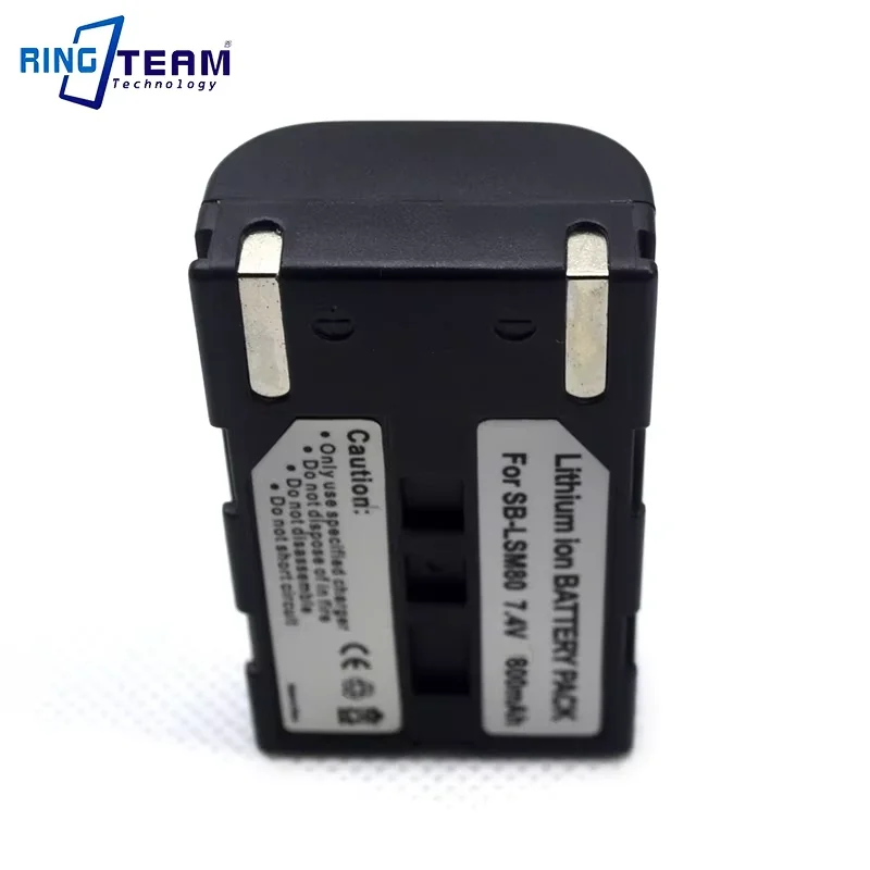 Repalcement Camera Battery SB-LSM80 SB LSM80 SBLSM80 Rechargeable Camera Battery For SAMSUNG VP-DC175 VP-DC565 VP-DC575 SC-D357