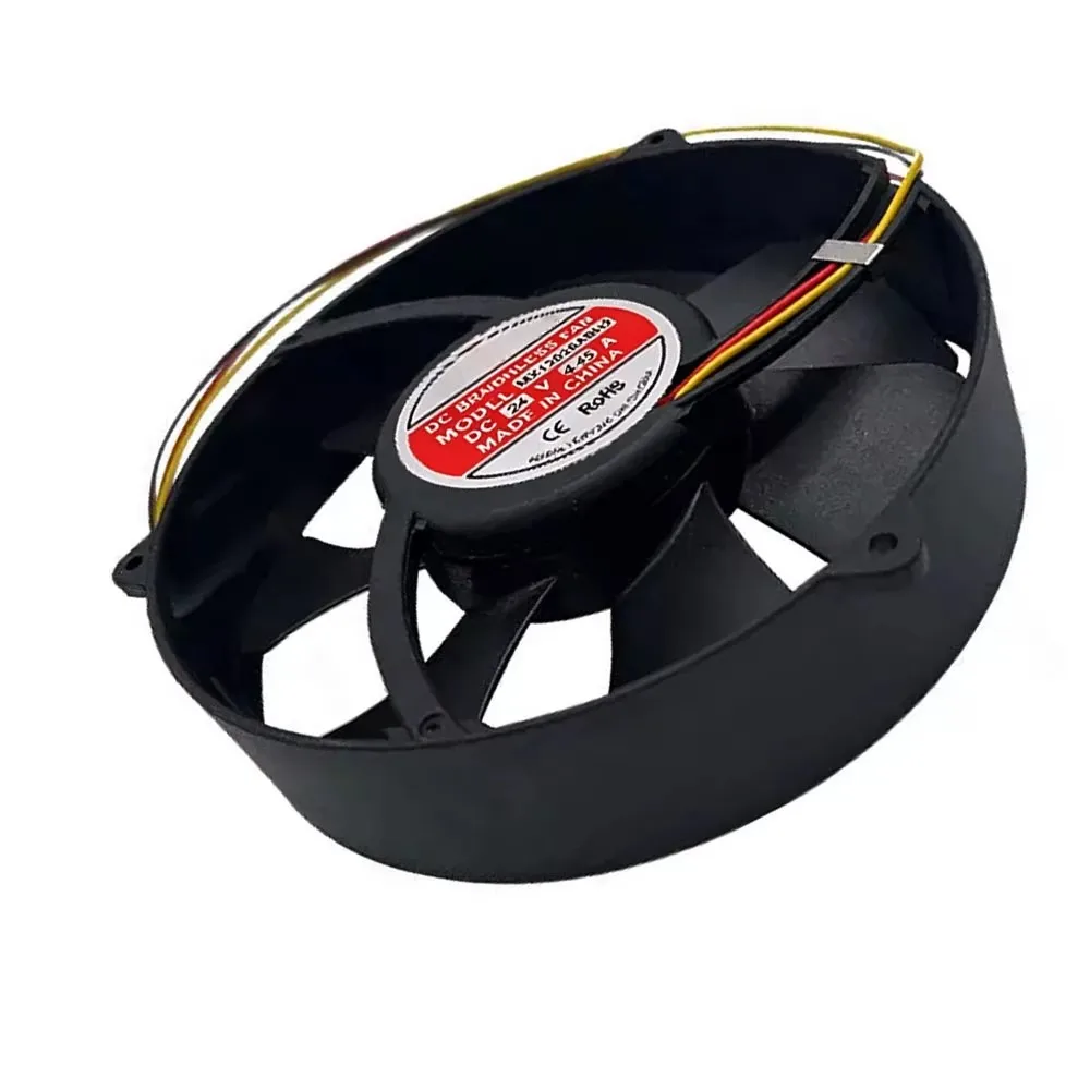 MX12028ABH2  Round Axial Cooling Fan 120*120*38MM DC24V 0.45A Dual Ball Bearing 3-Wire Tachometer Cabinet Fan