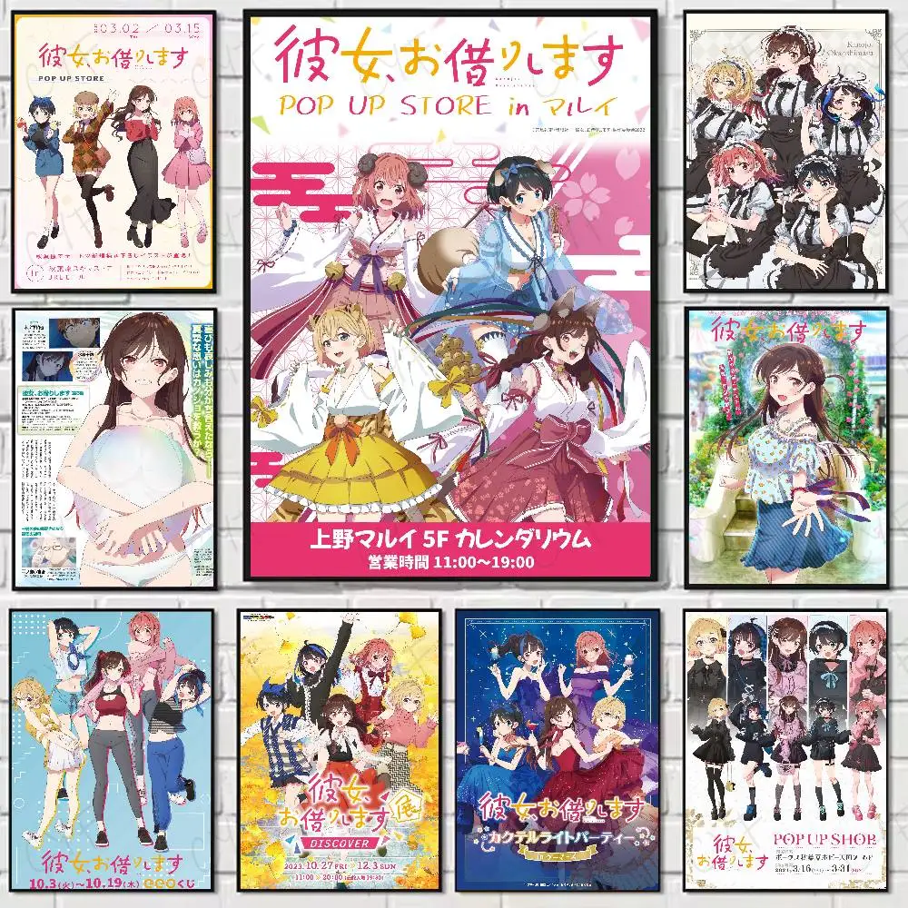 

Rent G-Girlfriend Chizuru Mizuhara Poster Home Living Bed Room Bar Hallway Sticky Wall Art Printing Waterproof Aesthetic Decor
