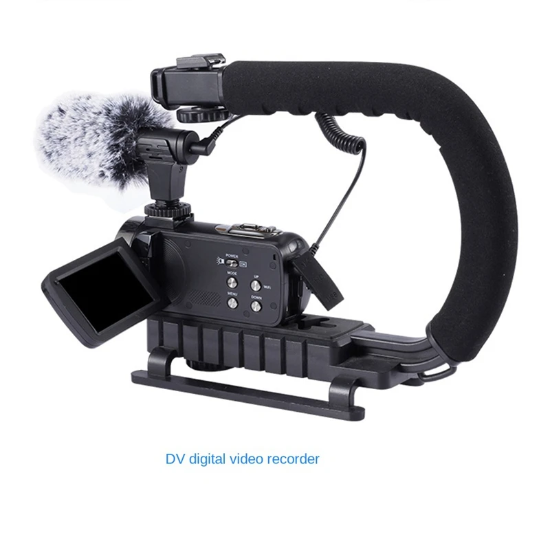 Camera Microphone On-Camera Mini Condenser Record Interview Vlog Mic For Phone DSLR Camera 3.5Mm Microphone