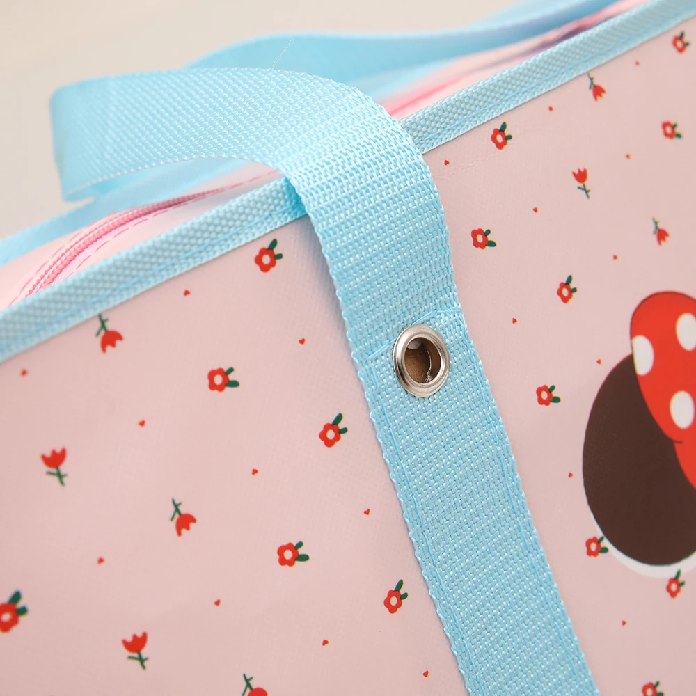 Tragbare Cartoon Vlies Quilt Aufbewahrung tasche große Kapazität wasserdichte Reise Shopping-Paket Spielzeug Organisation gefaltete Tasche – Detail 18
