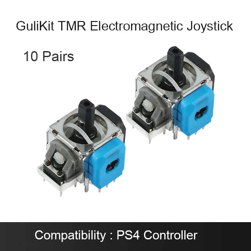 GuliKit TMR Replacement Joystick 10-Pair (PS4/PS5/Switch Pro/Xbox Series)