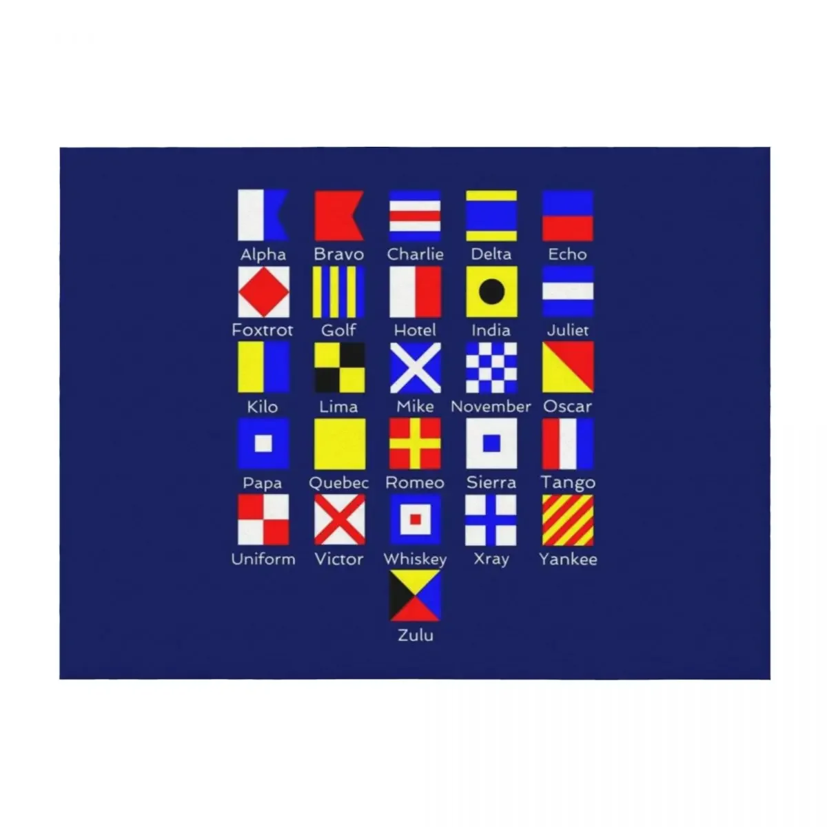 

Sailing Nautical Signal Flag Alphabet Throw Blanket Flannel Extra Large Throw Comforter funny gift Blankets