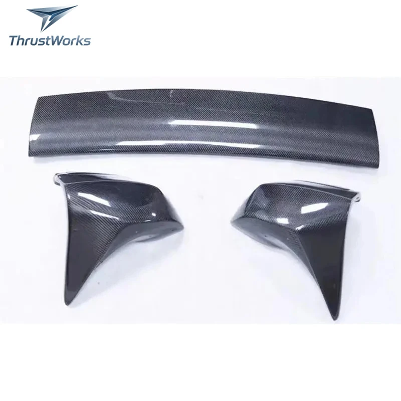 Exzellent High Quality Real Carbon Fiber Rear Trunk Lip Spoiler A90 A91Top
