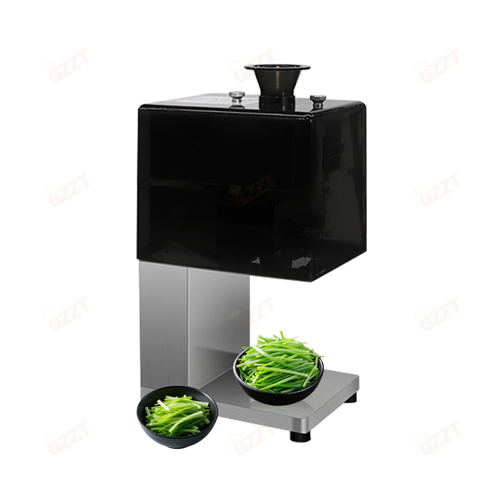 1. 50 Kg/h Commercial Vegetable Shredder Cutter for Garlic Sprouts Green Onion Scallion Cabbage Pepper Leek Celery Catering Food