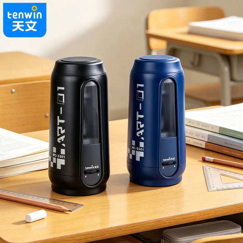 Tenwin Fully automatic pencil sharpener-Quick pencil sharpening-Automatic stop function-Essential for students starting school