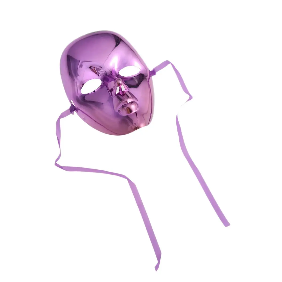 Galvanisierte Maskerademasken, glänzende Kunststoff-Halloween-Party-Maske, robustes, flexibles Band, Einheitsgröße, passend für die meisten Kostümbälle