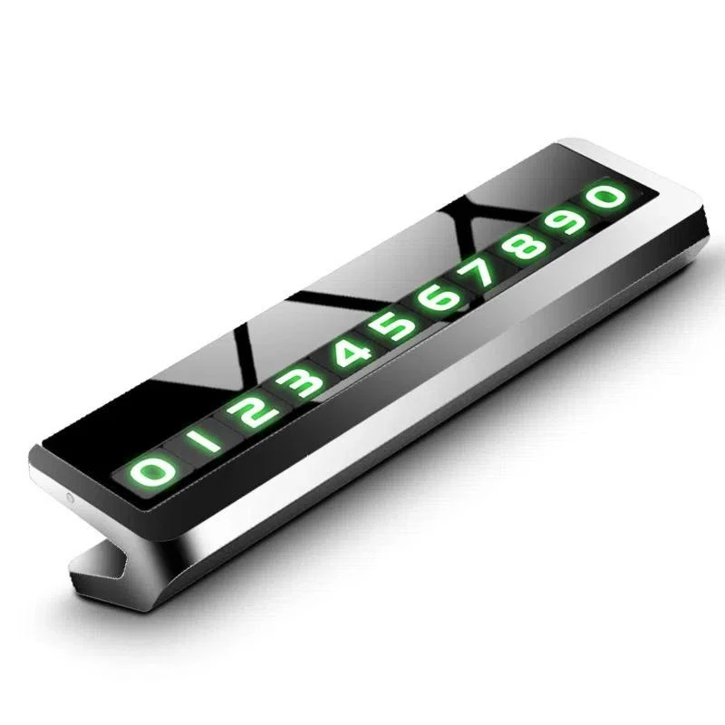 

Карточка для временной парковки автомобиля, универсальная поворотная табличка с номером телефона, Алюминиевые наклейки, остановка парковки, автостайлинг, автомобильные аксессуары