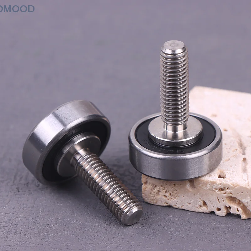 M8 Thread JS600026-8C2L25M8 OD 26mm Screw Roller Bearings,1/2Pcs Stainelss Steel Door Window Bearings