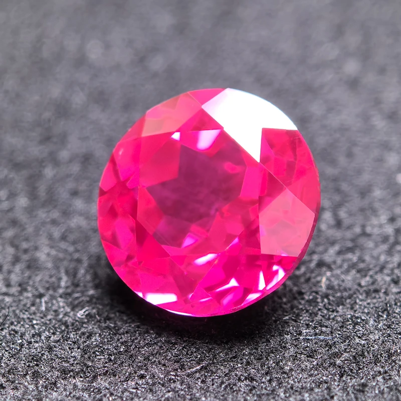 Top Lab Grown Ruby Circular Tourmaline VVS1 Perfect Charms Beads Diy for Jewelry Making Materials Selectable AGL Certificate