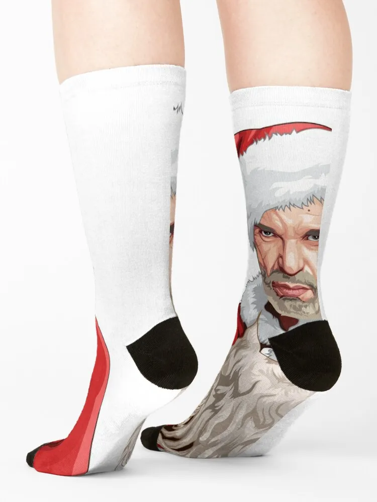 Bad Santa calcetines cálidos para hombre y mujer, botas de senderismo